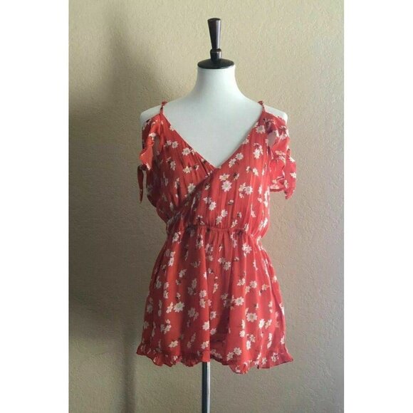 TOPSHOP Womens Daisy Floral Print Romper Size 8-10 - Picture 8 of 9